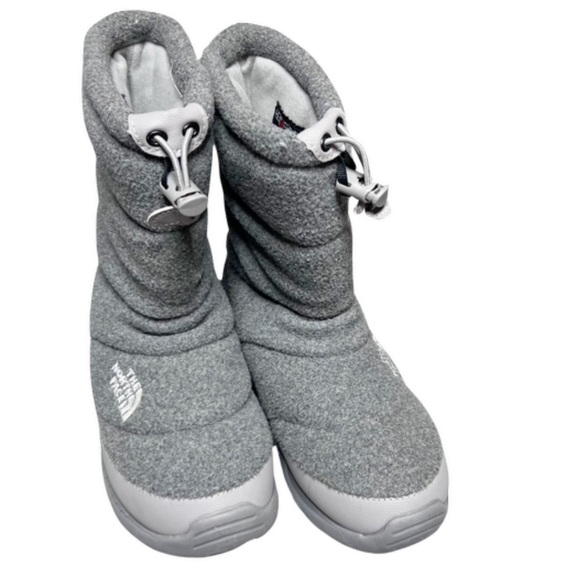 North Face Womens Heat Seeker 200 Fleece Low Rise Winter Weatherproof Gray Boots - Picture 7 of 16